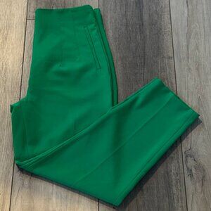 Zara High-Waisted Tailored Pants Green Size L